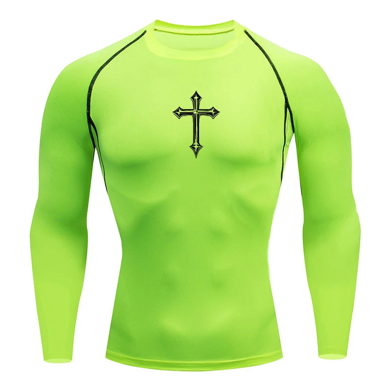 Roman Cross - Long Sleeve Compression Shirt