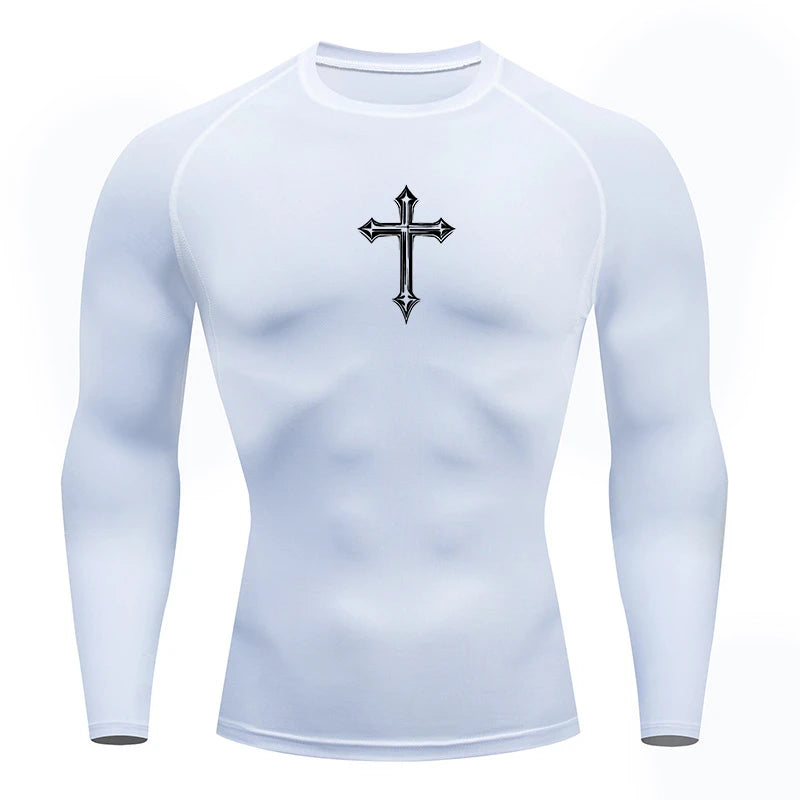 Roman Cross - Long Sleeve Compression Shirt