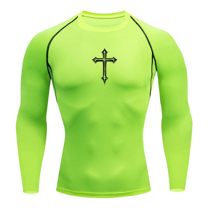 Roman Cross - Long Sleeve Compression Shirt