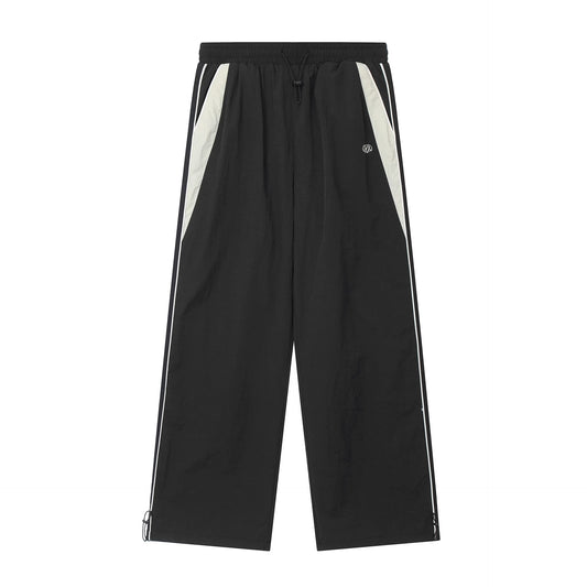 Revena™ “DriftLine” Wide-Leg Track Pants